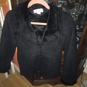 White House Black Market Black Winter Jacket Sz XS